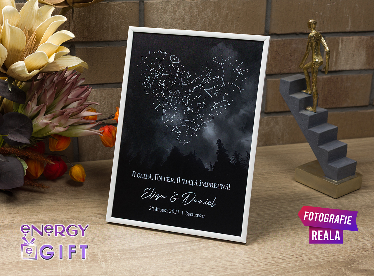 tablou personalizat sky map logodna