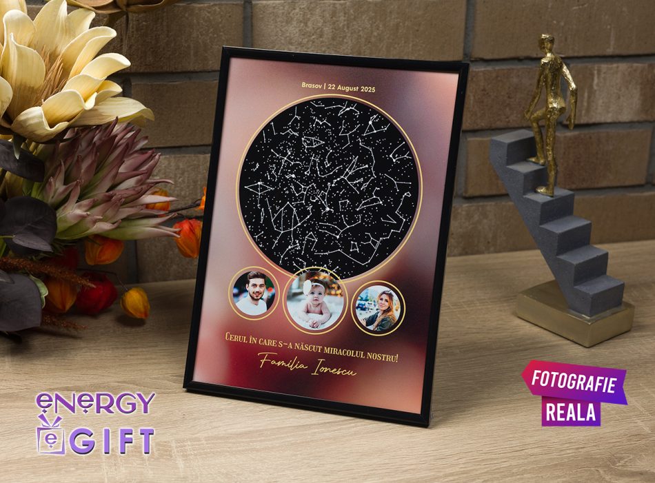 tablou personalizat sky map parinti