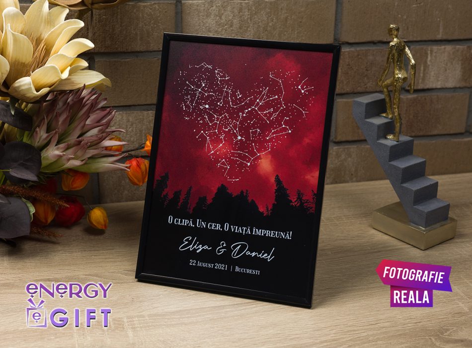 tablou personalizat sky map legatura sufleteasca