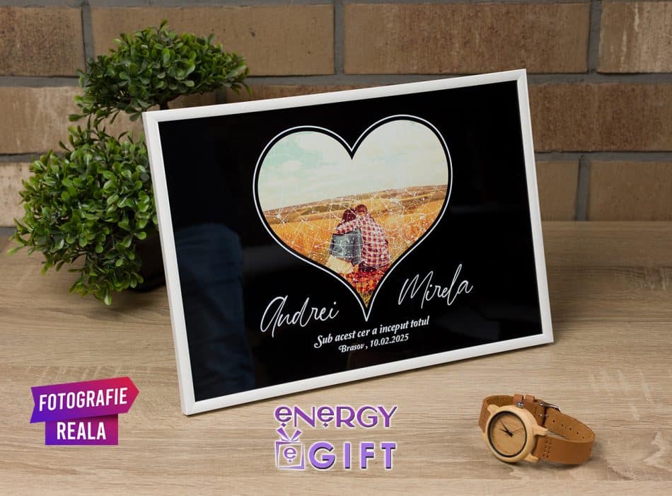 Tablou Sky Map Personalizat – Cadou Aniversar cu Stele