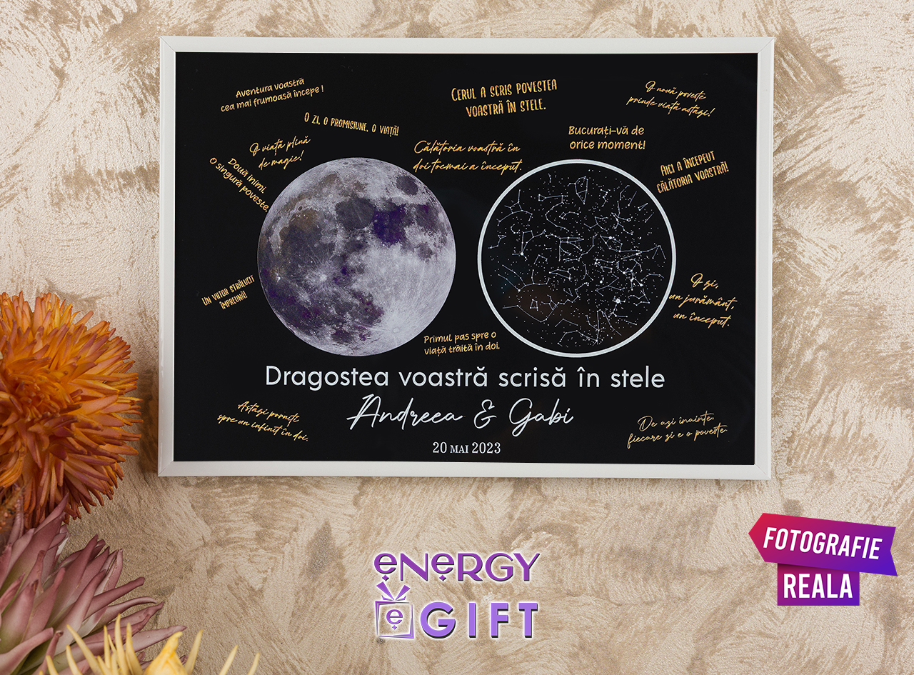 tablou personalizat romantic cer instelat