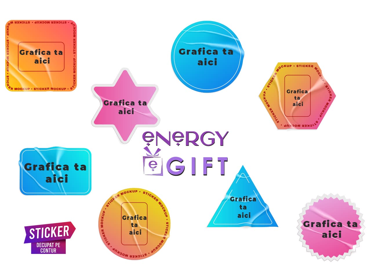 etichete decupate pe contur personalizate pvc