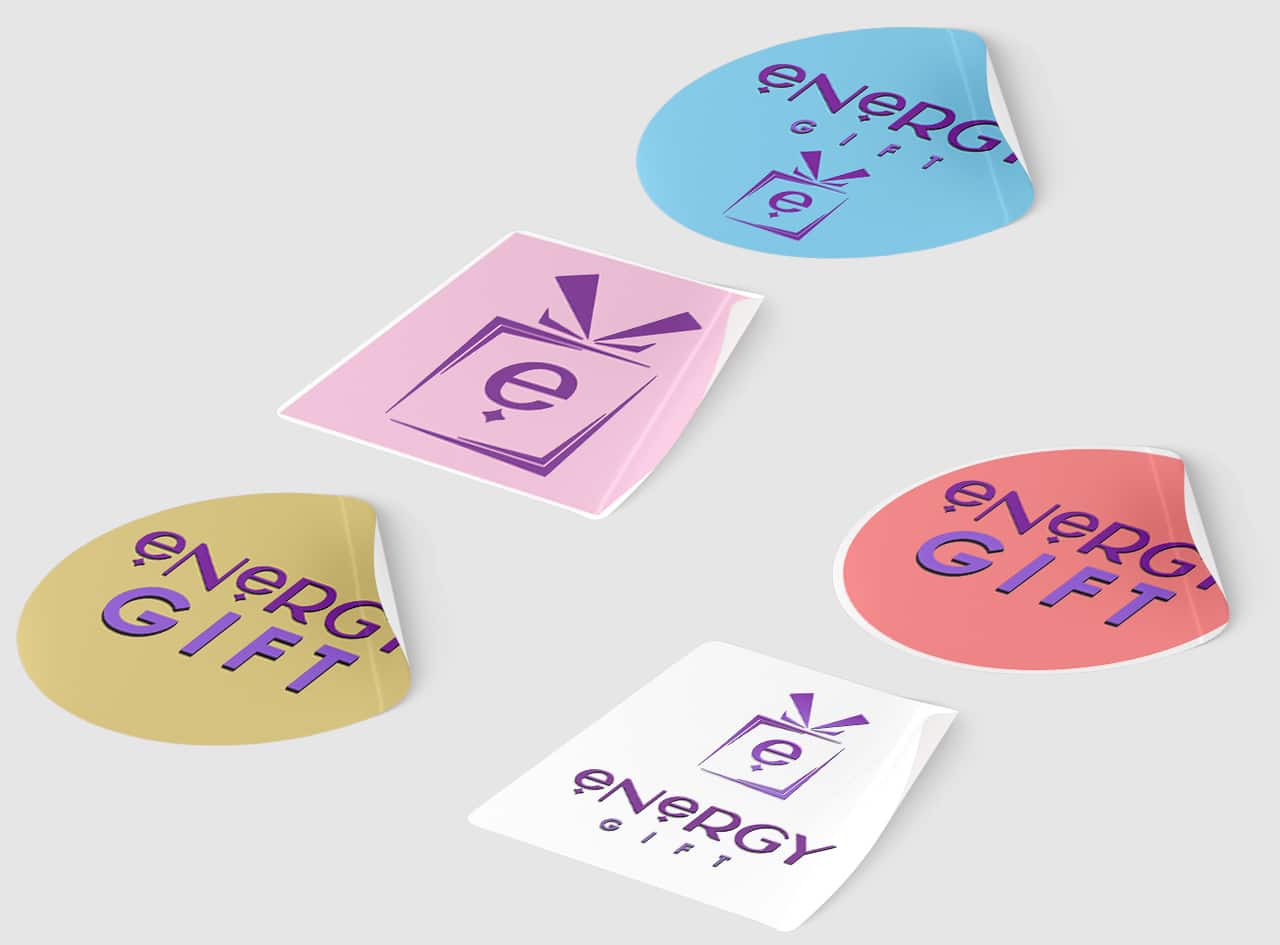 Stickere rotunde decupate pe contur