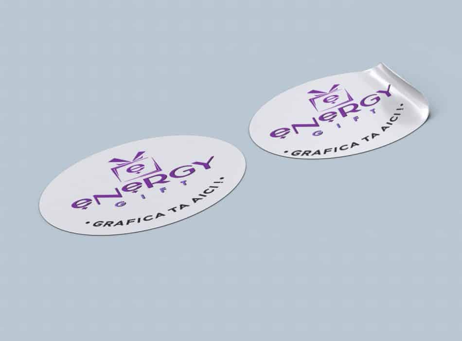 etichete autocolante personalizate ovale 7x5 cm