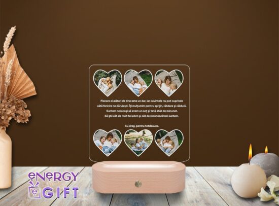 Lampa led 3d personalizata