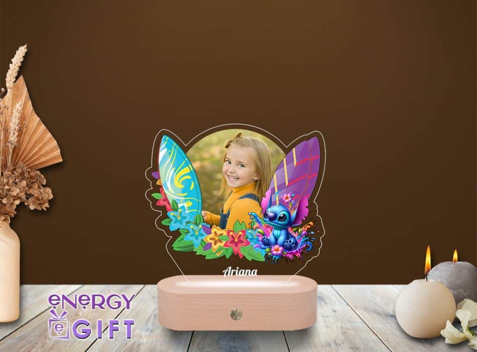 Lampă LED Personalizată Lilo Stitch
