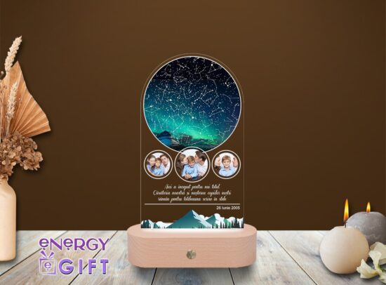 Lampa Led Personalizata – Harta Stelelor