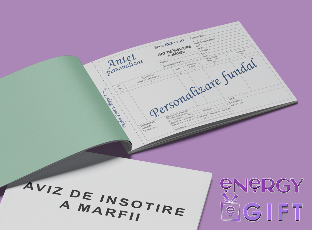 Aviz de însoțire a mărfii personalizat A5