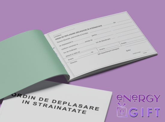 Ordin de deplasare în străinătate personalizat A5 în 3 exemplare pentru firme și instituții