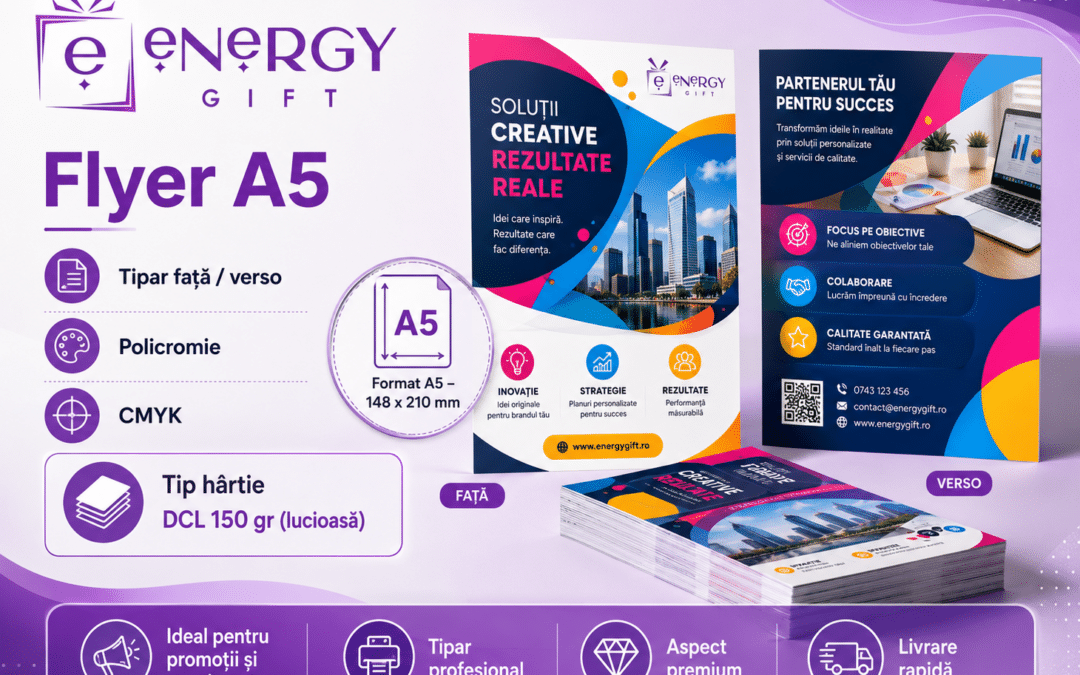 Printare flyere alb-negru și color: cum alegi varianta potrivită pentru promovarea afacerii tale